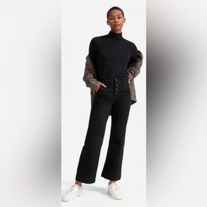 Everlane The Wide Leg Jean The Ankle in Black size 28